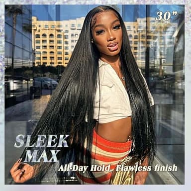 NESMON Real SKINLIKE HD Lace Wig 13x6 Full Frontal HD Lace Front Wigs Human Hair Pre Plucked Bleached Knots 200% Density 0.10mm Ultra-thin Invisible Lace Straight Human Hair Wigs For Women 26 Inch - Image 7