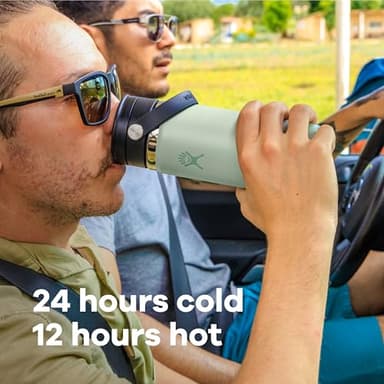 Hydro Flask Flex Sip Coffee Tumbler – Insulated Stainless Steel, Non Spill, Leak Proof Travel Coffee Cup 20 Oz Aloe Green - Image 3