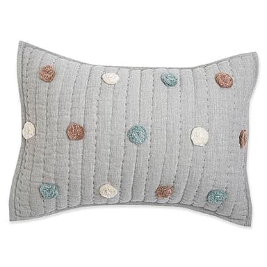Crane Baby Decorative Quilted Pillow, Rainbow - Image 1