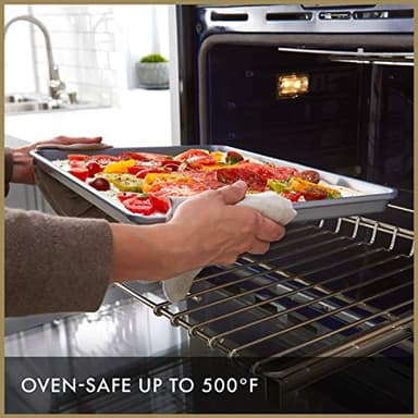 Calphalon Premium Nonstick Baking Pans Set of 2, 12 x 17 inch, Silverware, Heavy Gauge Steel Core - Image 3