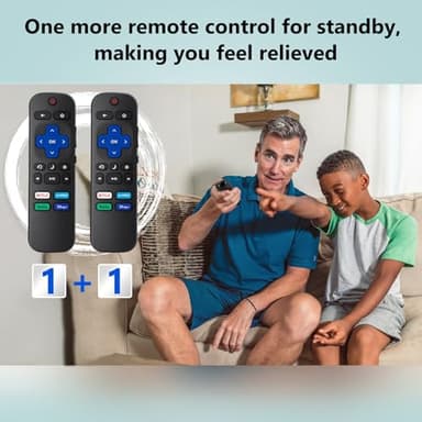 (Pack of 2) Replacement Remote Control Compatible for Roku TV,for TCL Roku/for Hisense Roku/for Onn Roku(Not for Roku Stick,Box and Players) - Image 8
