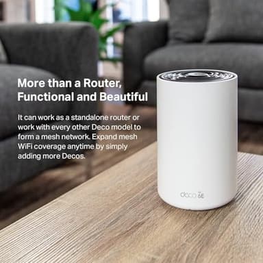 TP-Link Deco XE75 AXE5400 Tri-Band WiFi 6E Mesh System - Covers up to 5500 Sq.Ft, Replaces WiFi Router and Extender, AI-Driven Mesh, 6GHz Band, 2-Pack - Image 7