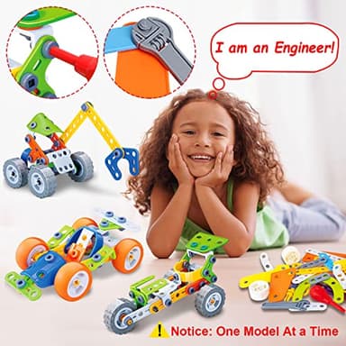 10 in 1 STEM Toys for 4 5 6 7 8+ Year Old Boy Girl Birthday Gifts Building Toys for Kids Ages 4-8 5-7 6-8 Preschool Educational Stem Activities for Boys 3-5 4-6 8-10 Creative Games Christmas Idea Gift - Image 3
