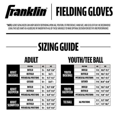 Franklin Sports Teeball/Baseball Glove - Left and Right Handed Youth Fielding Glove - Neo-Grip - Synthetic Leather - 9.0 Inch Left Hand Throw - Ready To Play Glove - Blue - Image 9