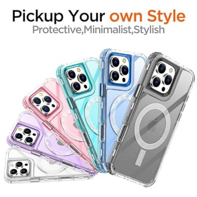 AICase for iPhone 16 Pro Case,Clear Built for MagSafe,3 in 1 Heavy Duty Drop Protection Rugged Shockproof/Drop/Dust Proof 3-Layer Protective Durable Magnetic Phone Cover for iPhone 16 Pro 6.3"_1 - Image 7