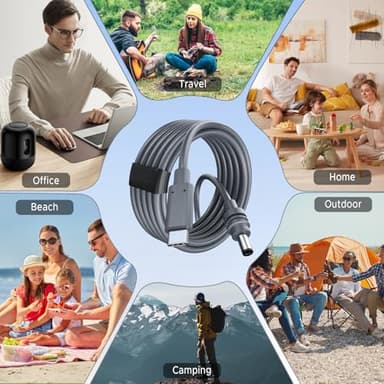 Gtaywell Starlink Mini USB-C to DC Power Cable, Max 100W Input USB Type C to DC Cable, Waterproof, Starlink Mini USB Cable Compatible with 65W+ PD Source 3M/10Ft - Image 6