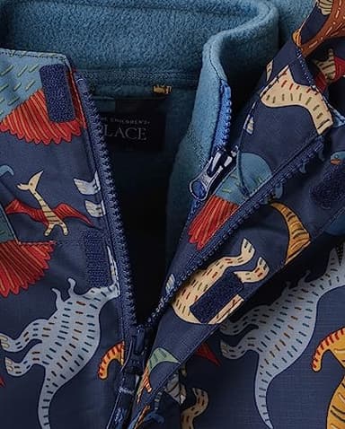 The Children's Place,and Toddler Heavy 3 in 1 Winter Jacket, Wind-resistant Water-resistant Shell, Fleece Inner,18-24 Monts - Image 3