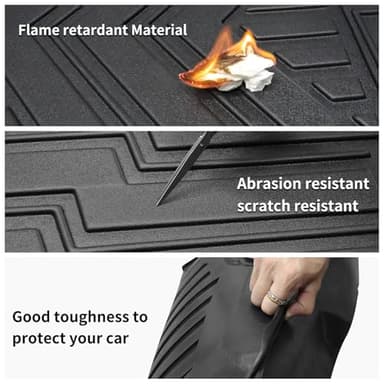 Custom for 2022-2025 Hyundai IONIQ 5 & IONIQ 5 N Cargo Mats Trunk Liner All Weather TPE Protection Mat Accessories (for 2022-2025 Hyundai IONIQ 5/N) - Image 5