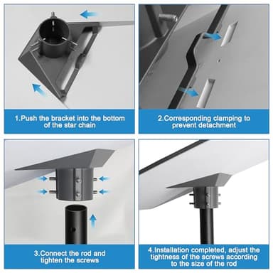 Pftjujudan Mounting Kit for Starlink,Gen 3 Pipe Adapter,V3 Pole Mount,V3 Mount Plate - Image 5