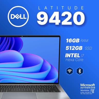 Dell Latitude 9420 Laptop | 14" FHD LCD | Intel Core i7 11th Gen | 16GB RAM | 512GB SSD | Backlit Keyboard | Webcam | WiFi | Windows 11 Pro | Business Ultrabook Computer (Renewed) - Image 3
