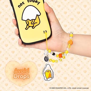 iFace Hello Kitty and Friends Beaded Wristlet Universal Phone Charm Strap - Cute Wrist Chain Lanyard Aesthetic Decor Strap for Cell Phone Camera Keys AirPods Keychains – Gudetama - Image 4