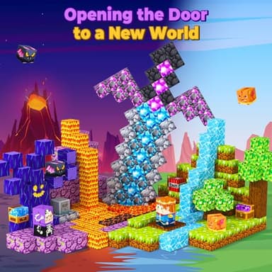 MyWodGame Magnetic Blocks Building Toys for 3 4 5 6 7 8 9 10 11 12 13 Year Old Boys Girls, Kids Magnetic Cubes Tiles Montessori Sensory Travel Magnet Toys Games Christmas Birthday Party Toddler Gifts - Image 5