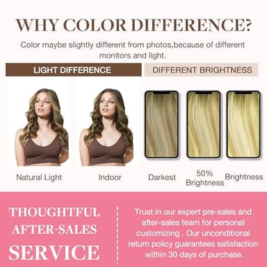 GOO GOO Clip in Hair Extensions Real Human Hair, Remy Human Hair Extensions Clip ins for Women, Natural Human Hair, 22inch 150g 7Pcs, 5A/90/16F Bahamian Balayage - Image 6