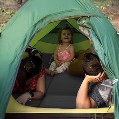 INVOKER Camping Sleeping Pad 2.75” Memory Foam Fast Self Inflating Insulated Durable Camping Mat Air Mattress with Pillow，for Tent, Traveling, Car, Camping, Grey - Image 8