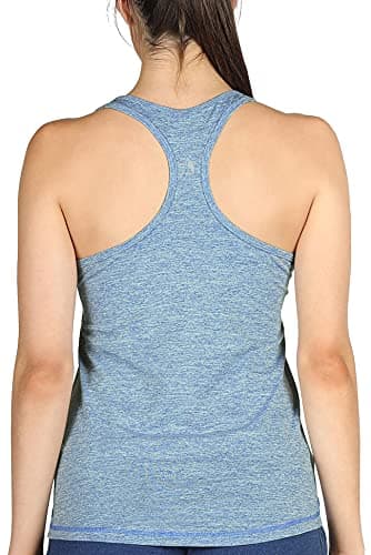 icyzone Workout Tank Tops for Women - Racerback Athletic Yoga Tops, Running Exercise Gym Shirts(Pack of 3)(XL, Granite/Blue/Orange) - Image 5