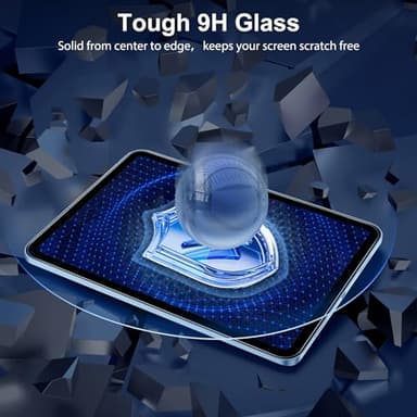 SPARIN Screen Protector for iPad 11th 10th Generation (iPad A16 11-inch 2025/10.9 inch 2022), 2 Pack Tempered Glass for iPad 11/10 Gen, Case Friendly, Anti-Scratch, Touch Sensitive - Image 5