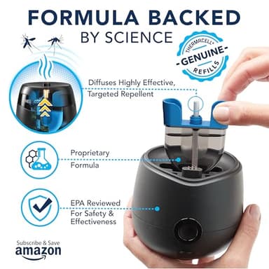 Thermacell Patio Shield Mosquito Repellent E-Series Rechargeable Repeller Bundle; 20’ Mosquito Protection Zone; Includes 240-Hour Repellent Refill; No Spray, Flame or Scent; Bug Spray Alternative - Image 4