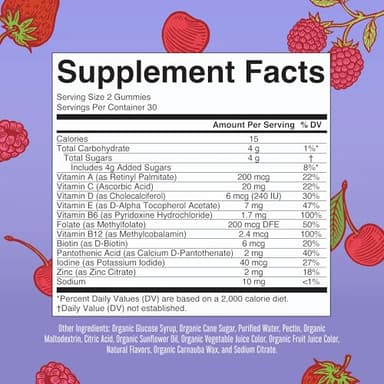 MaryRuth Organics Kids Vitamins | Multi | 1 Month Supply | Multivitamin Gummies for Ages 4+ | Multivitamin for Kids | Vegan | Only 2 Gummies a Day | 60 Count - Image 2