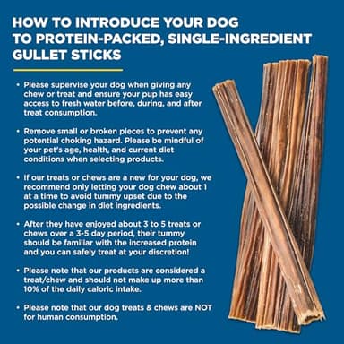 Best Bully Sticks 6 Inch Gullet Sticks - 25 Count (Pack of 1) - Natural, Thin, Hollow Esophagus Snack, Rawhide Alternative - Image 6
