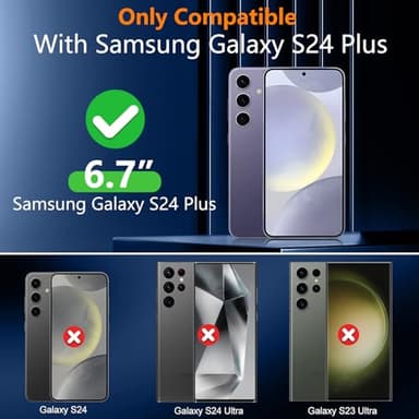 SPIDERCASE Designed for Samsung Galaxy S24 Plus Case, [10 FT Military Grade Drop Protection] Heavy Duty Shockproof Phone Case for Galaxy S24 Plus 2024, Dark Green - Image 2