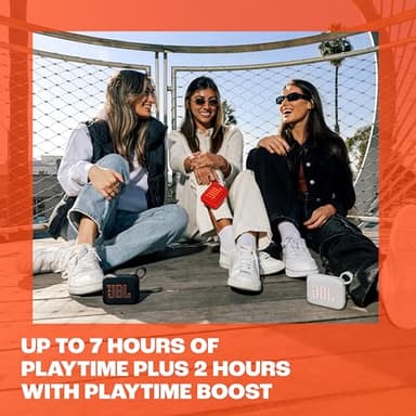 JBL Go 4 - Ultra-Portable, Waterproof and Dustproof Bluetooth Speaker, Big Pro Sound with Punchy bass, 7-Hour Built-in Battery, Made in Part with Recycled Materials (Pink) - Image 6