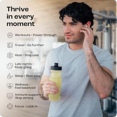 KEY NUTRIENTS Multivitamin Electrolytes Powder No Sugar - Refreshing Lemonade Electrolyte Powder - Sodium & Energy Supplement - Hydration Powder - No Calories - 90 Servings - Made in USA - Image 7