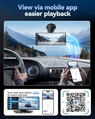 TERUNSOUl Carplay Screen for Car, 8.1" HD Portable Touch Screen Car Stereo with Android Auto, 4K Dash Cam, 1080P Backup Camera, GPS Navigation, Mirror Link, Bluetooth, AUX, FM Transmitter - Image 7
