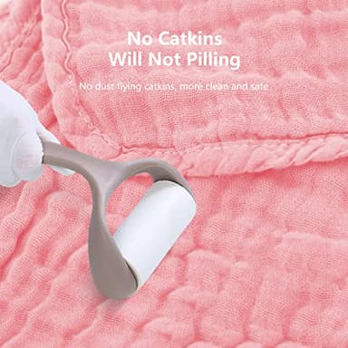 SWEET DOLPHIN 12 Pack Muslin Burp Cloths Large 100% Cotton Hand Washcloths for Baby - Baby Essentials Extra Absorbent and Soft Boys & Girls Milk Spit Up Rags for Newborn Registry - Pink, 20" X10" - Image 5