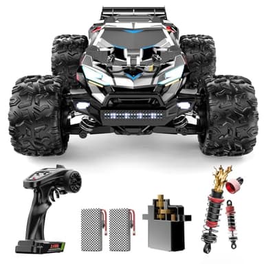 DEERC Brushless Fast RC Cars for Boys & Adults, 55KM/H, 1:18 Off-Road RC Truck, All Terrain 4x4 Racing Mecha Car, 50 Mins, Waterproof Remote Control Monster Truck, Compatible with 3S Battery - Image 1