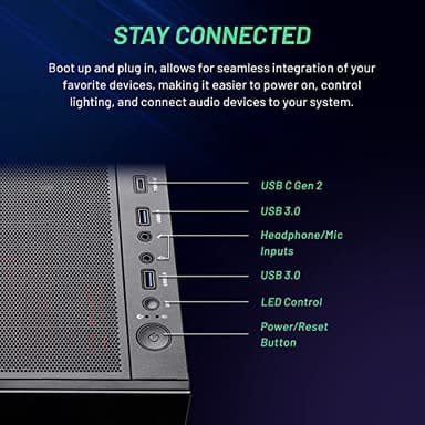 Skytech Gaming PC Desktop – Intel Core i7 12700F 2.1 GHz, NVIDIA RTX 4070 Ti, 1TB NVME SSD, 16GB DDR4 RAM 3200, 750W Gold PSU, 360mm AIO, 11AC Wi-Fi, Windows 11 Home 64-bit,Black - Image 6