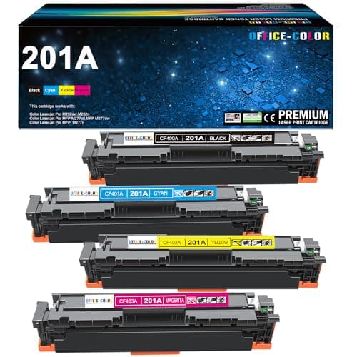 201A Toner Cartridges 4 Pack Works with HP Color Laserjet Pro MFP M277dw M252dw M277n M277c6 M252n M277 Printer (Black,Cyan,Magenta and Yellow) - Image 1
