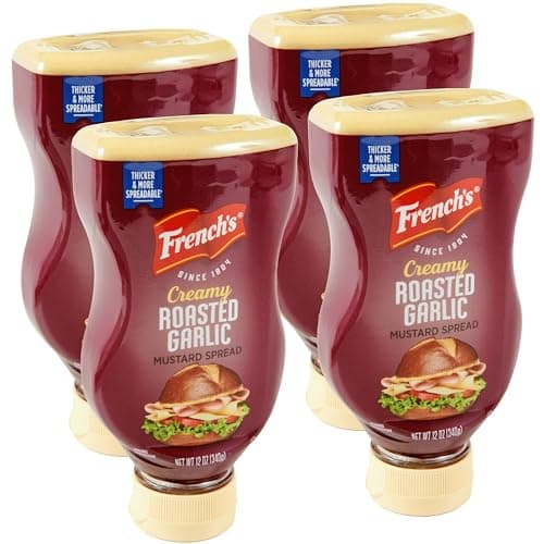 French's Creamy Roasted Garlic Mustard Spread, 12 oz (Pack of 4) - Image 1