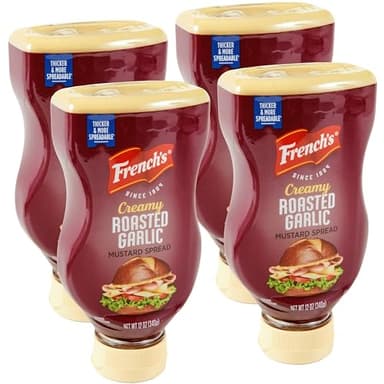 French's Creamy Roasted Garlic Mustard Spread, 12 oz (Pack of 4) - Image 1