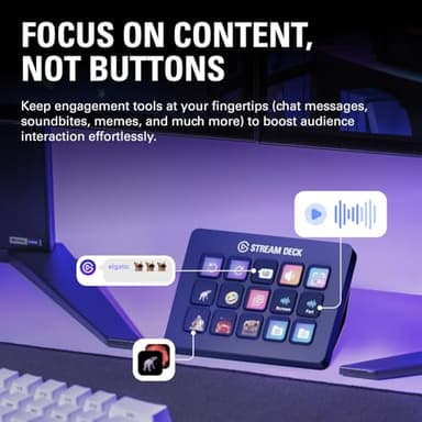 Elgato Stream Deck MK.2 – Studio Controller, 15 macro keys, trigger actions in apps and software like OBS, Twitch, ​YouTube and more, works with Mac and PC - Image 7