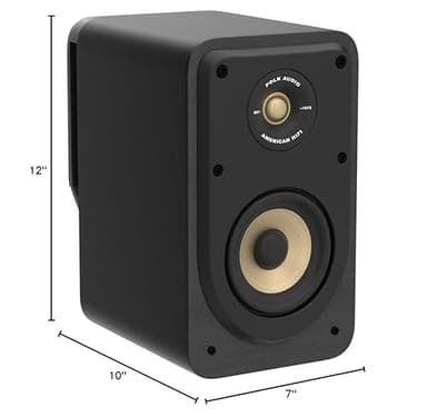 Polk Signature Elite ES15 Bookshelf Speaker - Hi-Res Audio Certified, Dolby Atmos & DTS:X Compatible, 1" Tweeter & 5.25" Woofer, Power Port Technology for Effortless Bass (Pair, Stunning Black) - Image 9