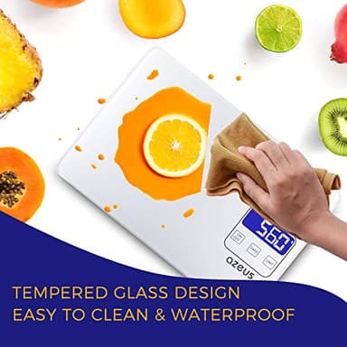 Food Scale with USB Rechargeable, Digital Kitchen Scale with 6 Units, High Precision to 0.04 oz /11lbs Capacity, Weight Range from 3g-5000g - Image 4