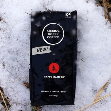 Kicking Horse Happy Camper Whole Bean Coffee, 10 Ounce - Certified Organic, Fairtrade, Kosher Coffee - Image 7