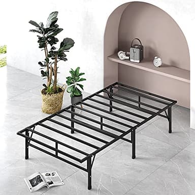 ZINUS SmartBase Compack Mattress Foundation, 14 Inch Metal Bed Frame, No Box Spring Needed, Sturdy Steel Slat Support, Twin XL - Image 3