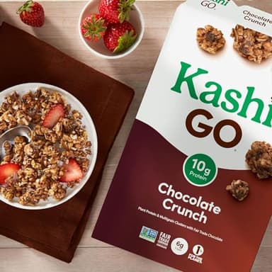 Generic.Kashi.Go - Cold Breakfast Cereal - Vegan Protein - Chocolate Crunch - 12.2 Oz Box - Pack of 2 - Image 4