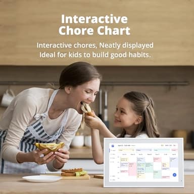 Dragon Touch 21.5 inch Digital Calendar Chore Chart – Interactive Touchscreen, Smart Family Planner, Hearth Display Desk Digital Calendar Seamless Scheduling - Image 7