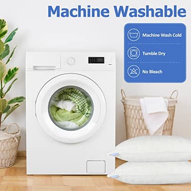 2 Pack King Size Rayon Derived from Bamboo Pillows for Sleeping, Cooling Shredded Memory Foam Pillow Sets for Back, Side, Stomach Sleepers, Adjustable, Removable Cover, King (Pack of 2) - Image 5