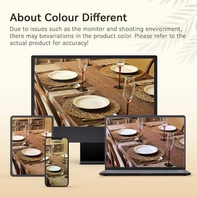 AHHFSMEI Paper Braided Round Placemats Set of 12 Natural Non-Slip Heat Resistant Table Mats for Dining Tables Woven Indoor & Outdoor Place mats(Brown,12) - Image 6