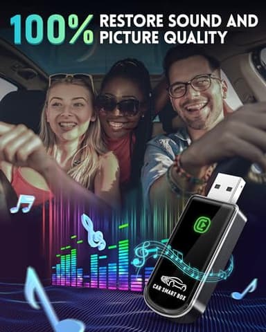 Wireless CarPlay Adapter for Apple iPhone iOS 10+ & Cars from 2015+ , Mini Edition, Converts Factory Wired to Wireless CarPlay Dongle Plug & Play (Brushed Cobalt Blue) - Image 8