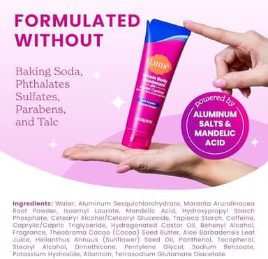 Lume Whole Body Deodorant Plus Sweat Control - Smooth Cream Tube - 72 Hour Odor And Sweat Control - Baking Soda Free, Skin Loving - 3.0 ounce (Pack of 2) (Soft Powder - Image 6