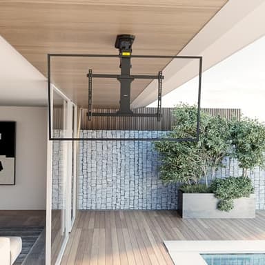 VIVO Electric Ceiling TV Mount for 32 to 70 inch Screens, Large Flip Down Motorized Pitched Roof VESA Mount, Master Pack, Black, MOUNT-E-FD70 - Image 9