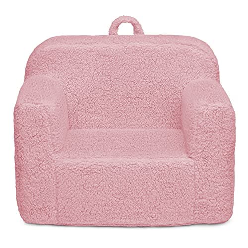 Delta Children Cozee Sherpa Chair, foam, Pink - Image 1