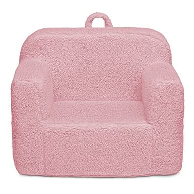 Delta Children Cozee Sherpa Chair, foam, Pink - Image 1