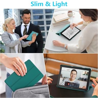 New Amazon Fire HD 8 Tablet Case (12th/10th Generation, 2024/2022/2020 Release), Lainergie Slim Light Smart Trifold Stand PU Lether Cover with Auto Wake/Sleep Incompatible with Old Version, Emerald - Image 7