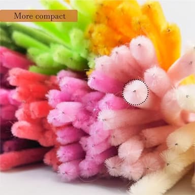 ESUOHYM 200 PCS Pink Colors Pipe Cleaners Craft Chenille Stems DIY Art Supplies Colorful Thick Fluffy Fuzzy Wire Sticks Bulk for Kids and Adults (Pink) - Image 5