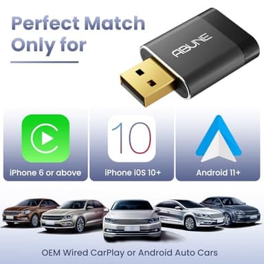 Mini Wireless CarPlay Adapter for Apple (2025 Upgraded), 2 in 1 CarPlay and Android Auto Wireless Adapter, No Latency, Compact Design, Seamless Car Connectivity, Better Navigator (Gray) - Image 8